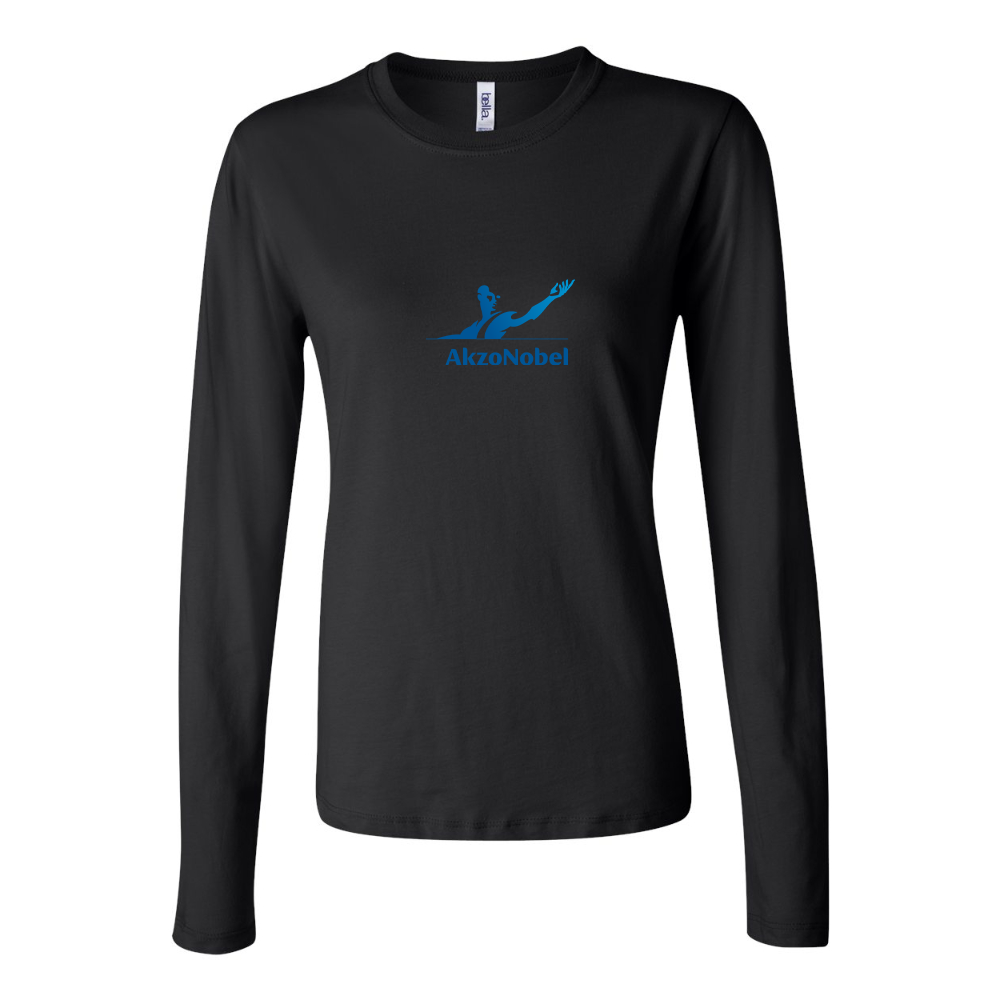 BELLA CANVAS Women’s AkzoNobel Logo Jersey Long Sleeve Tee