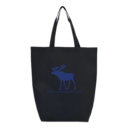 Abercrombie & Fitch Moose Logo Q-Tees Non-Woven Gusset Bottom Tote