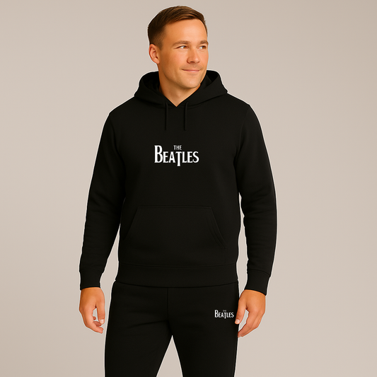 Men's The Beatles Music Hoodie Joggers Set
