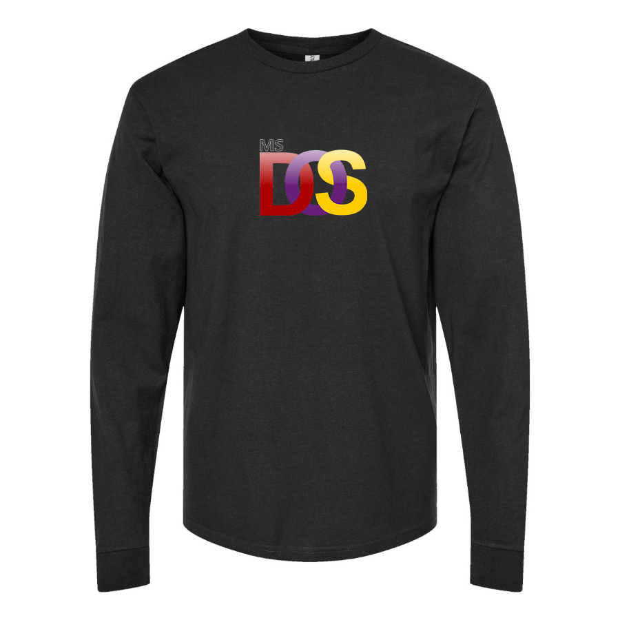 Men's MS DOS Logo Long Sleeve T-Shirt