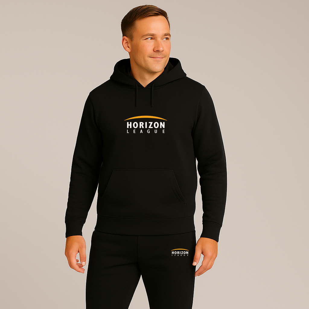 Men's Horizon League Logo Hoodie Joggers Set