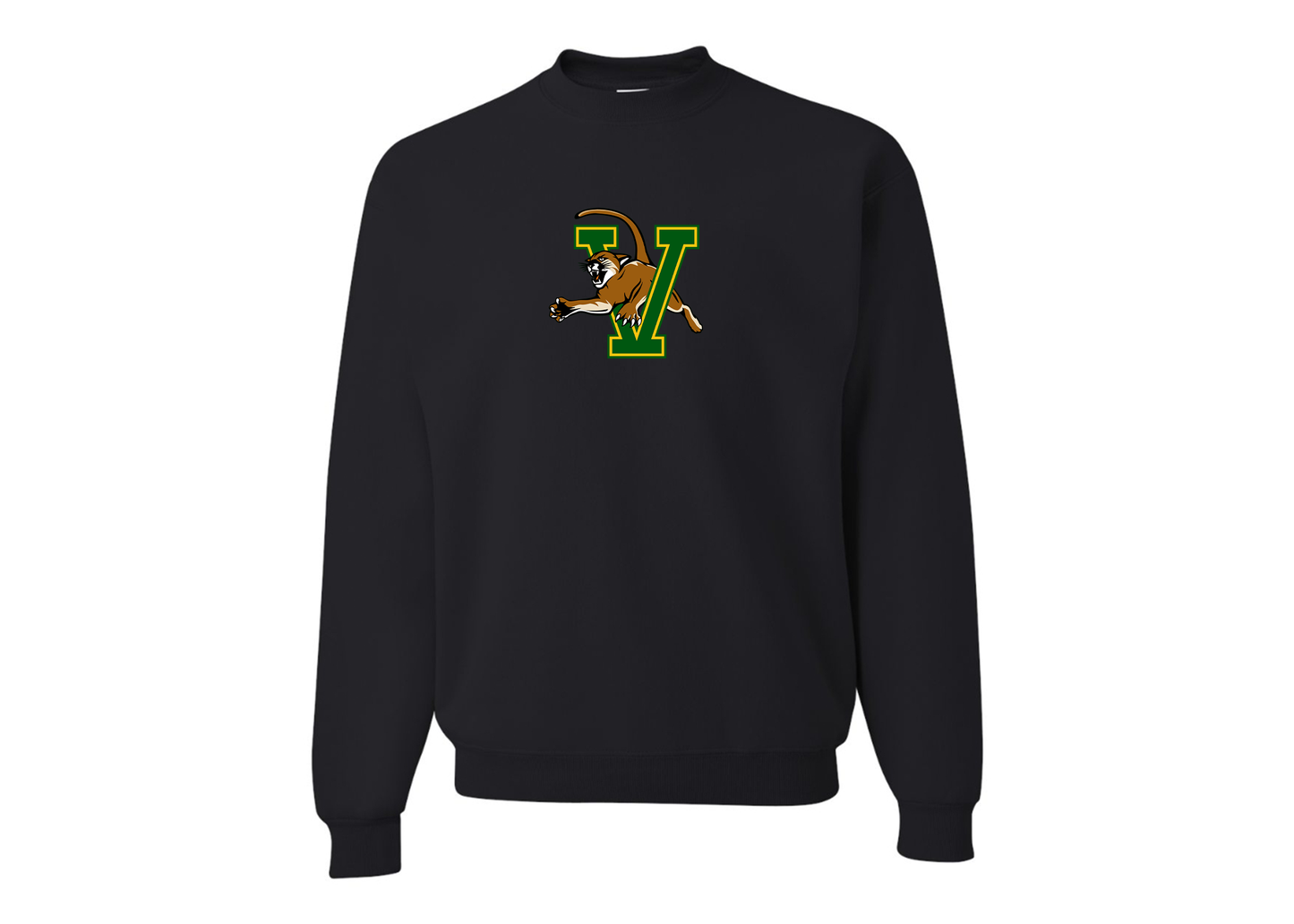 Men's Vermont Catamounts JERZEES NuBlend Crewneck Sweatshirt