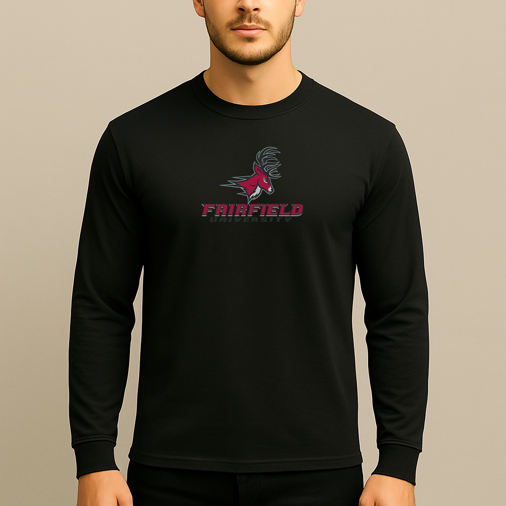 Men's Fairfield Stags Logo Long Sleeve T-Shirt