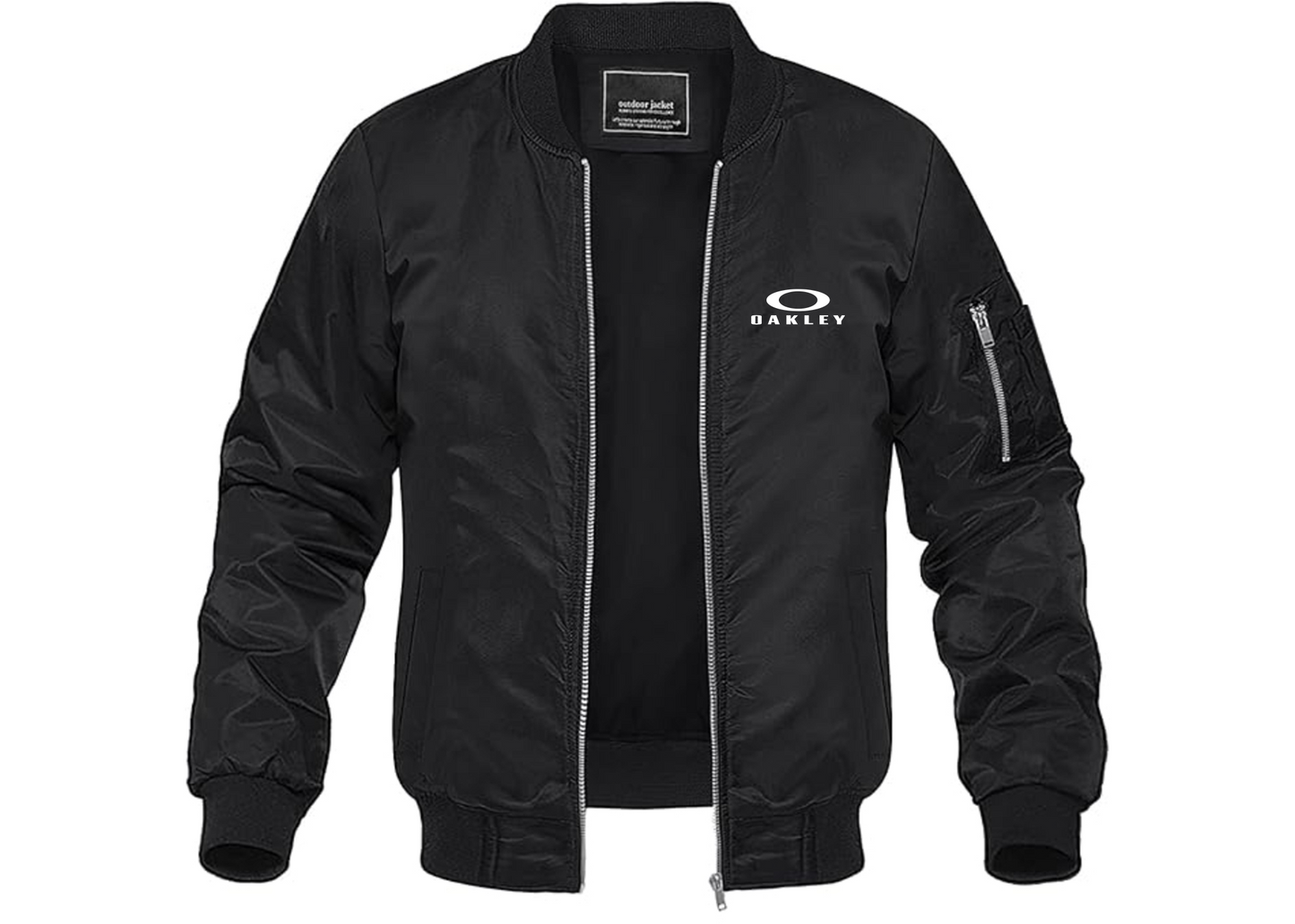 Men's Oakley Logo Lightweight Bomber Jacket Windbreaker Softshell Varsity Jacket Coat