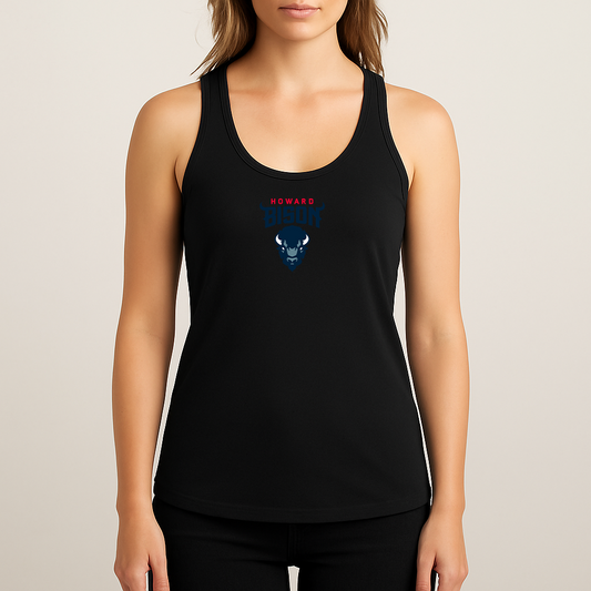 Women's Howard Bison Logo Next Level Ideal Racerback Tank