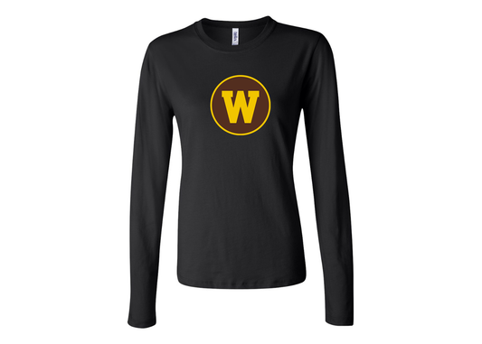 BELLA CANVAS Women’s Western Michigan Broncos Jersey Long Sleeve Tee