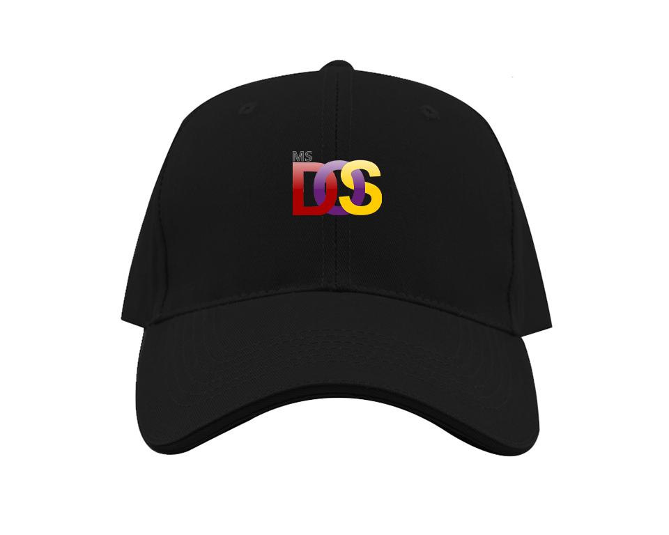 MS DOS Logo Dad Baseball Cap Hat
