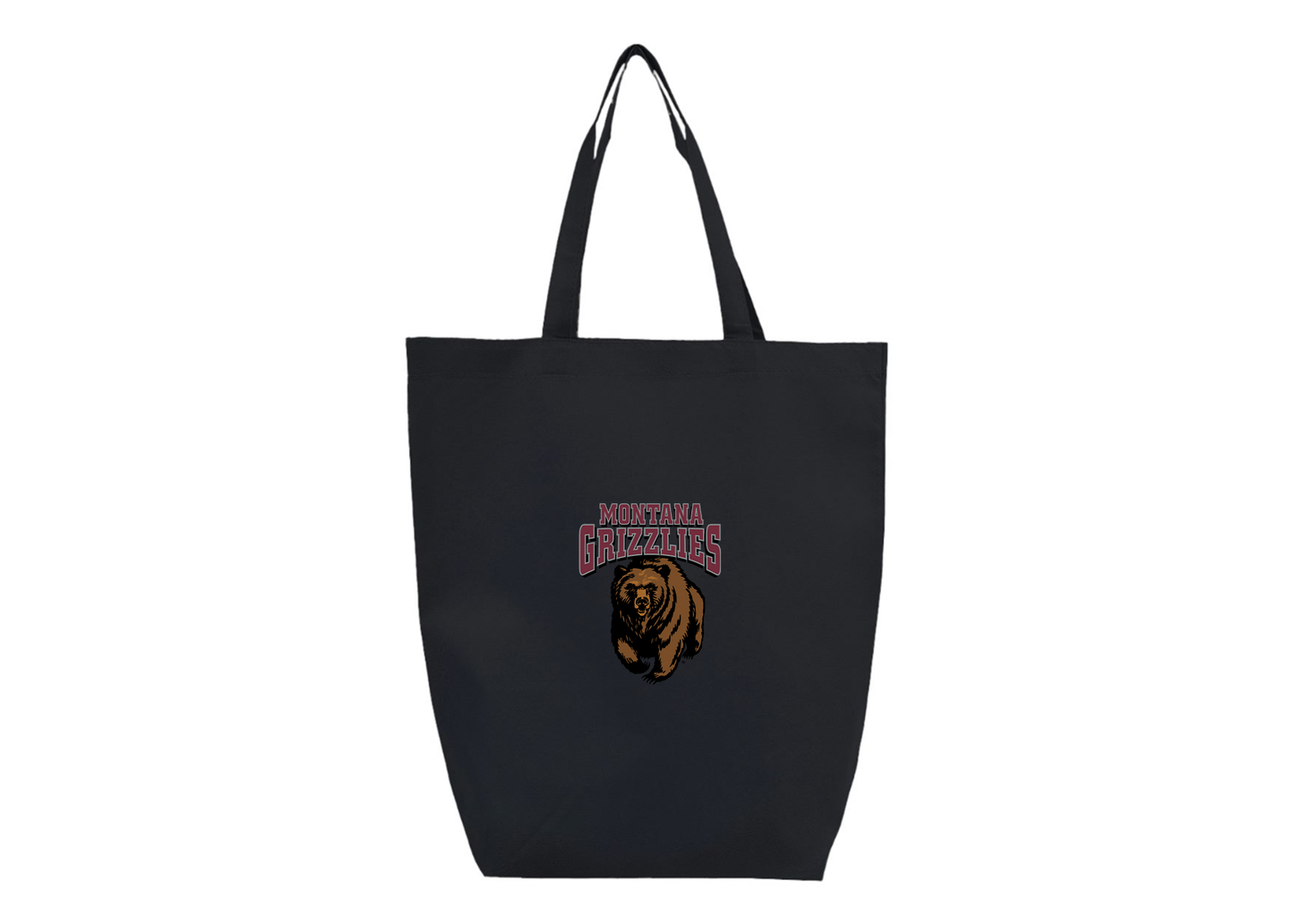 Montana Grizzliesl Q-Tees Non-Woven Gusset Bottom Tote
