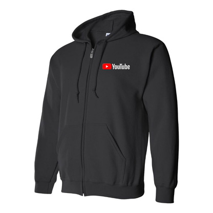 Men's YouTube Social Video Steaming Zipper Hoodie