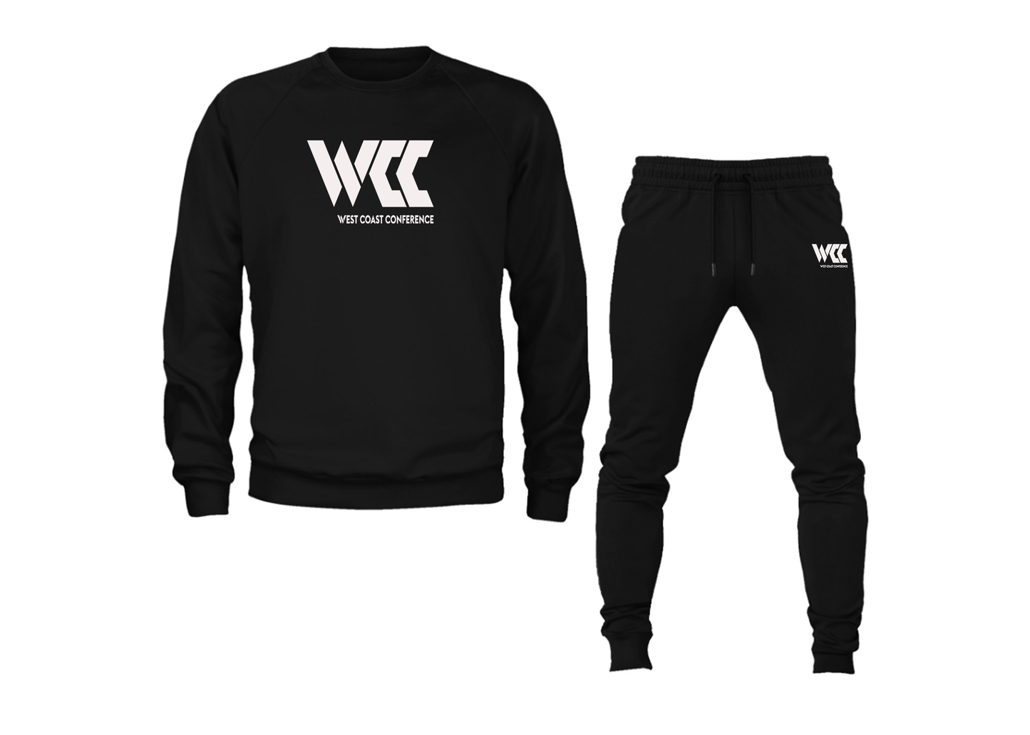 Men's West Coast Conference Crewneck Sweatshirt Joggers Suit