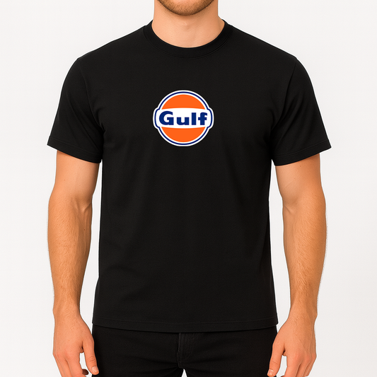 Men's Gulf Oil Logo Cotton T-Shirt