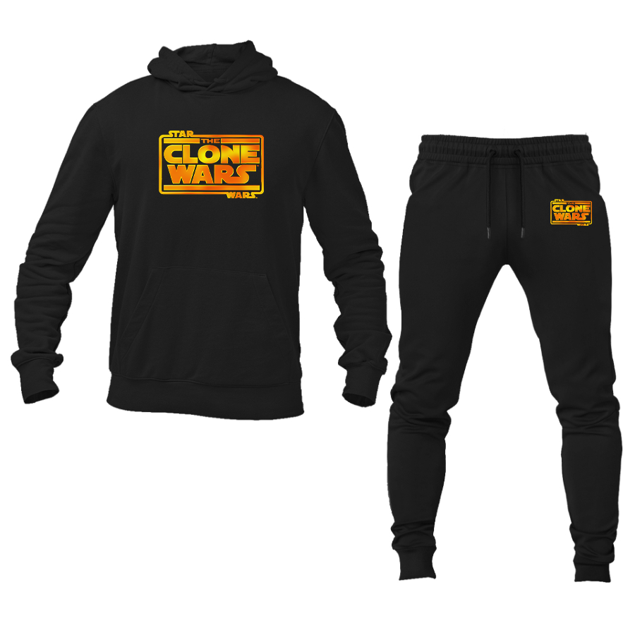 Men's The Clone wars Logo Hoodie Joggers Set