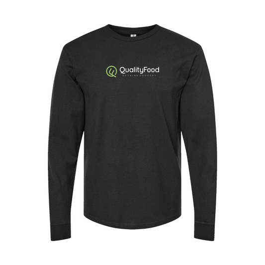 Youth Quality Food Logo Cotton Long Sleeve T-Shirt