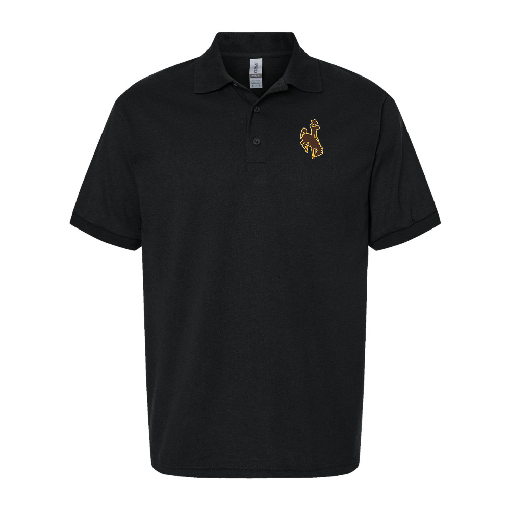 Men's Wyoming Cowboys Gildan Dry Blend Jersey Polo