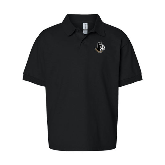 Youth Wofford Terriers Gildan Dry Blend Jersey Polo