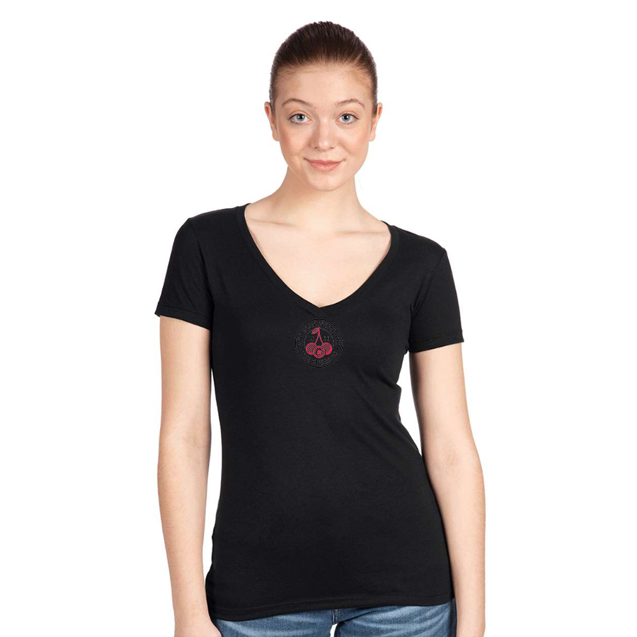 Women's AFC Bournemouth Soccer Logo  Next Level V-Neck T-Shirt