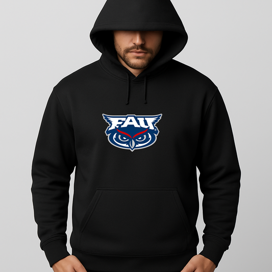 Men's Florida Atlantic Owls Logo Pullover Hoodie