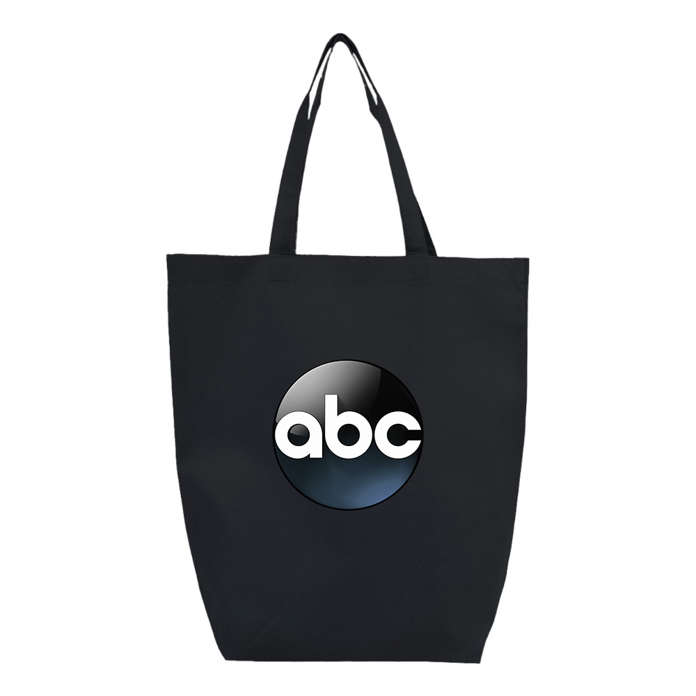 Abc Logo Q-Tees Non-Woven Gusset Bottom Tote