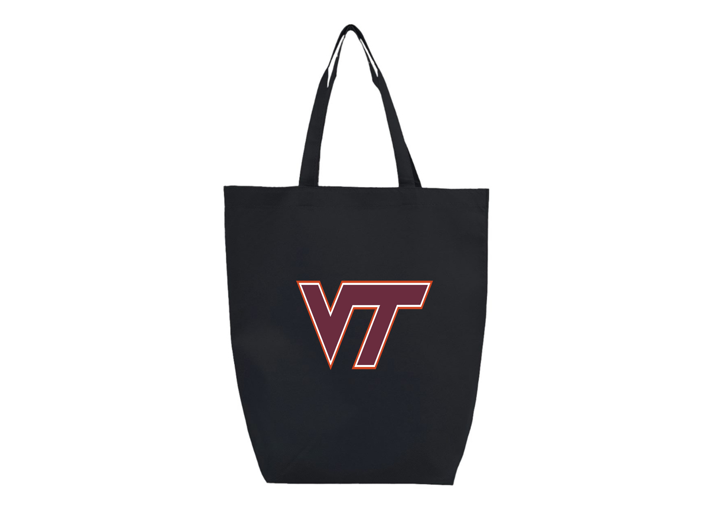 Virginia Tech Hokies Q-Tees Non-Woven Gusset Bottom Tote