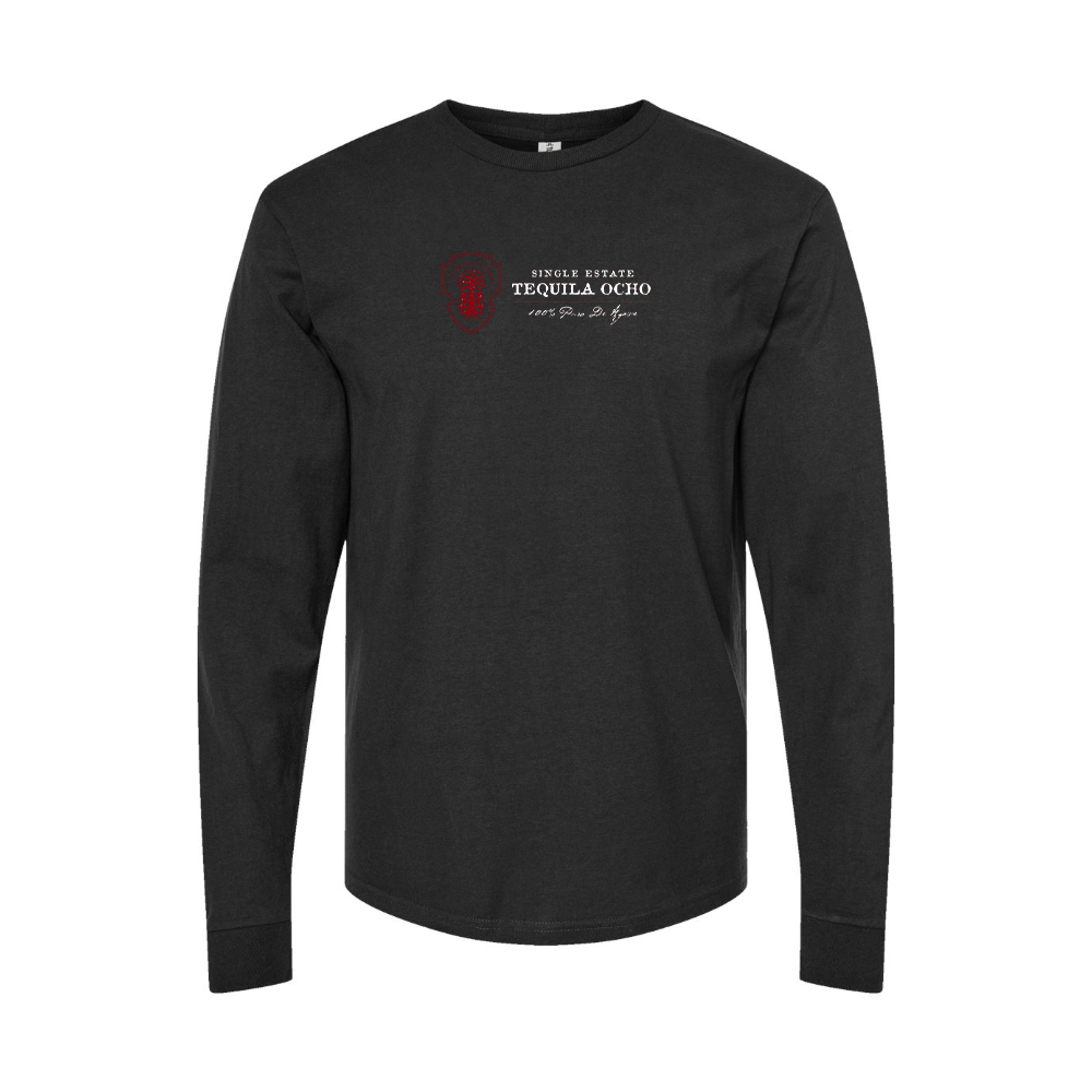 Youth Tequila Ocho Logo Cotton Long Sleeve T-Shirt