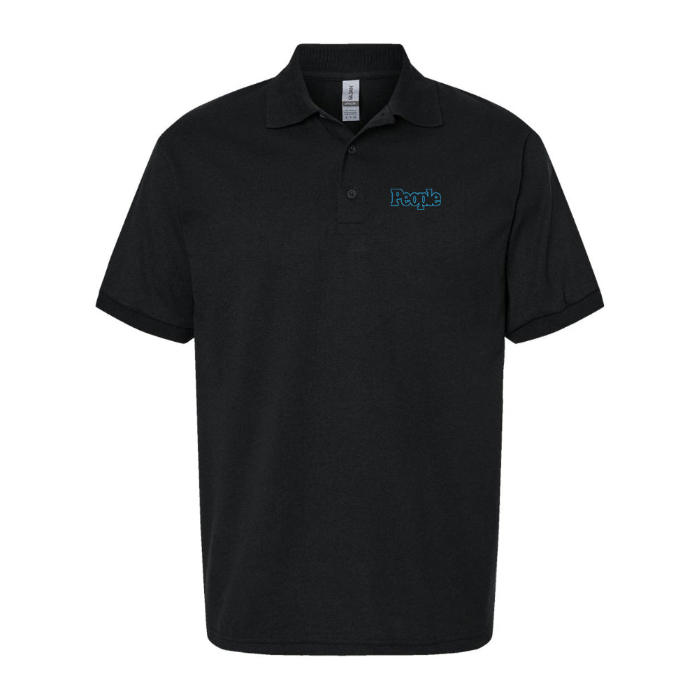 Men's People Magazine Logo Gildan Dry Blend Jersey Polo