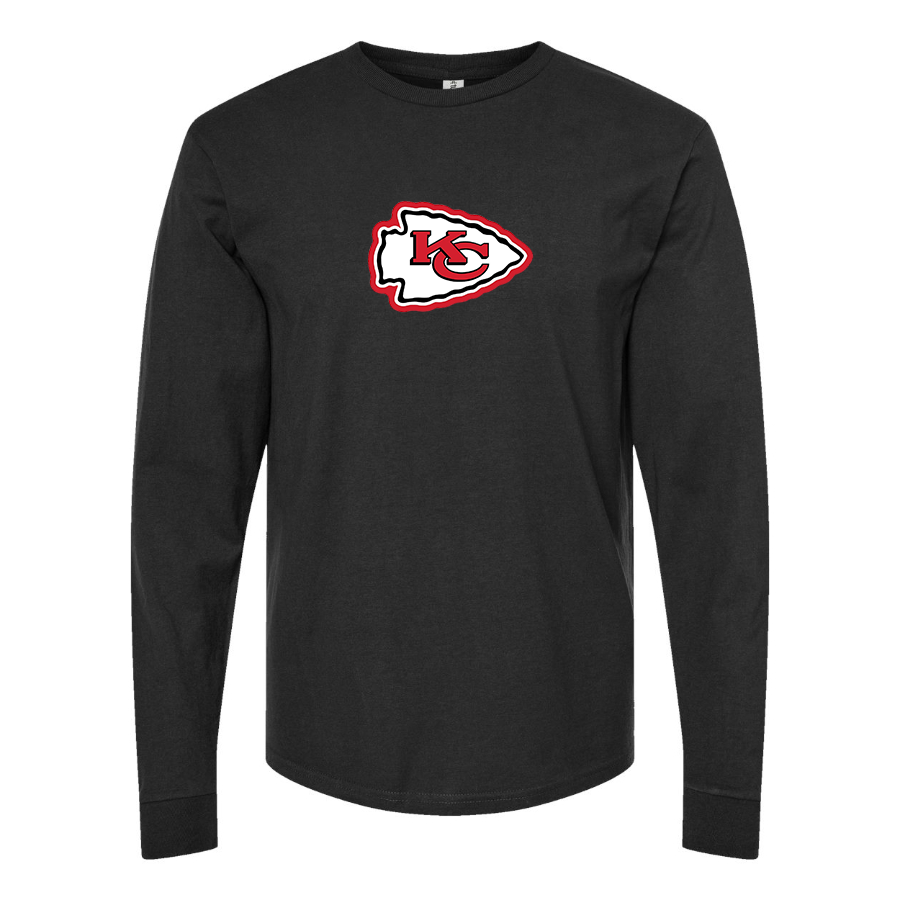 Men's KC Chiefs Logo Long Sleeve T-Shirt