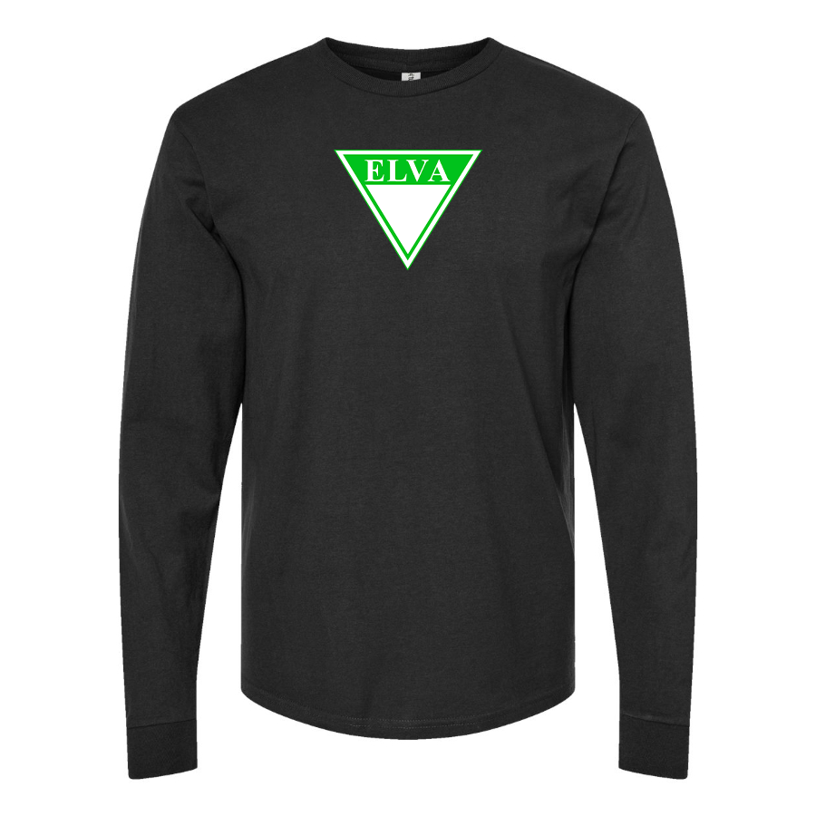 Youth Elva Logo Cotton Long Sleeve T-Shirt