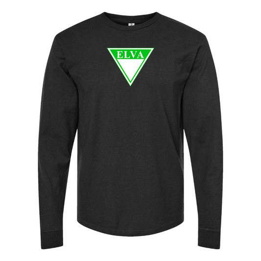 Youth Elva Logo Cotton Long Sleeve T-Shirt