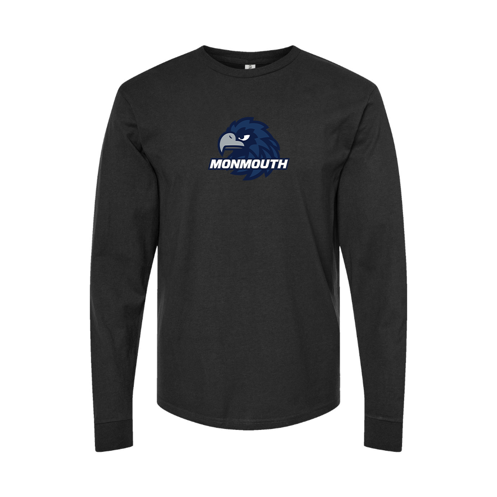 Youth Monmouth Hawks Logo Cotton Long Sleeve T-Shirt