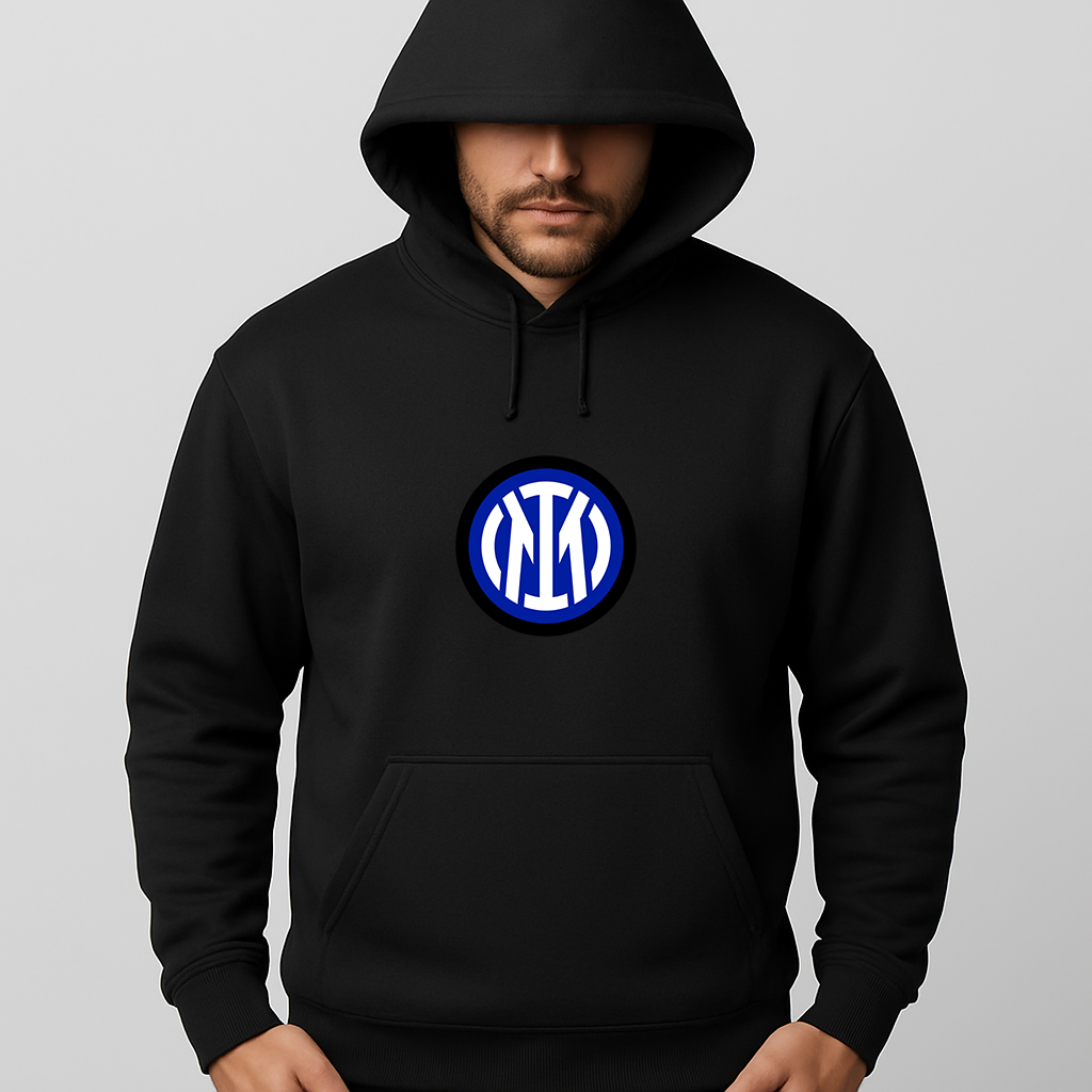Men's Inter Milan 2025 Soccer Logo Pullover Hoodie