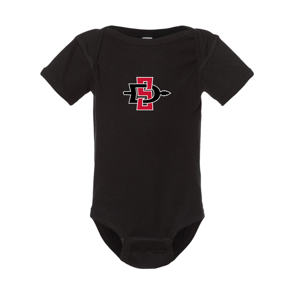 San Diego State Aztecs Logo  Rabbit Skins Infant Baby Rib Bodysuit