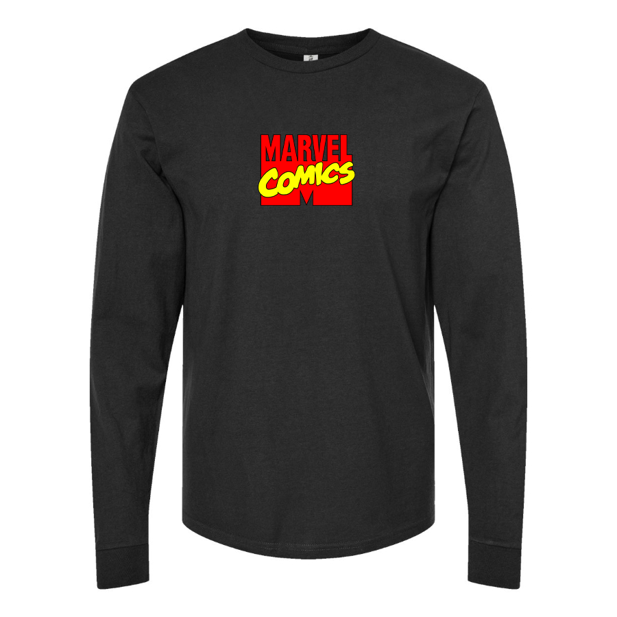 Men's Marvel Comics Logo Long Sleeve T-Shirt