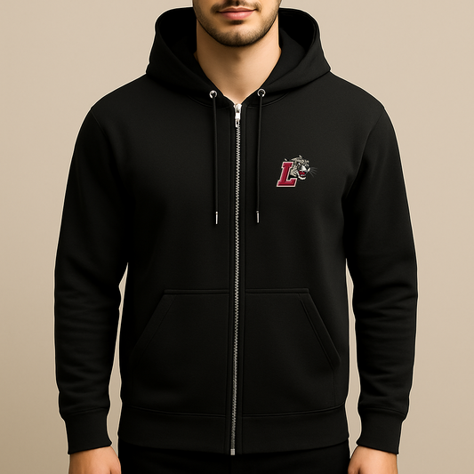 Men's Lafayette Leopards Logo Zipper Hoodie