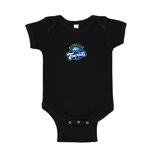 Asheville Tourists Logo Baby Romper Onesie