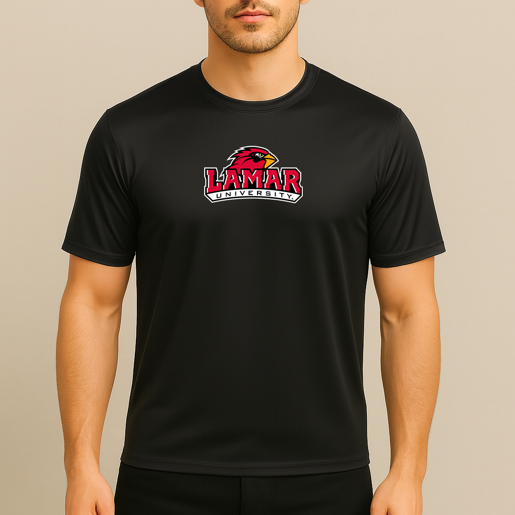 Men's Lamar Cardinals Logo Polyester T-Shirt