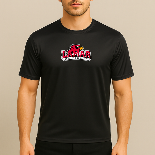 Men's Lamar Cardinals Logo Polyester T-Shirt