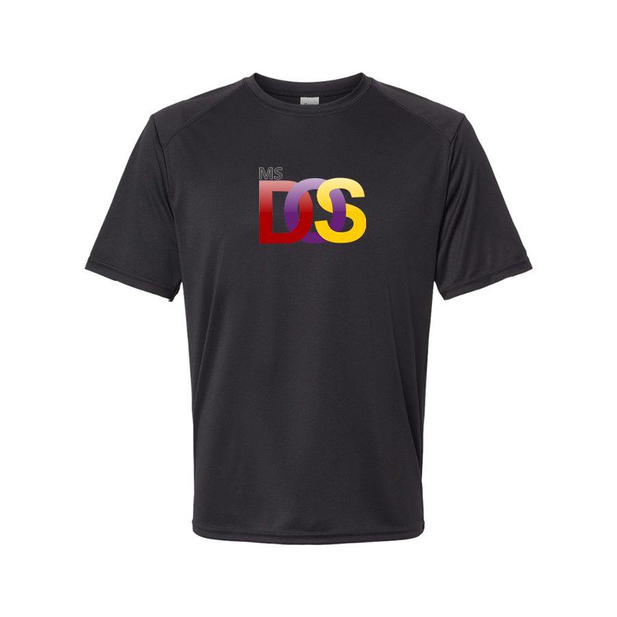 Men's MS DOS Logo Polyester T-Shirt