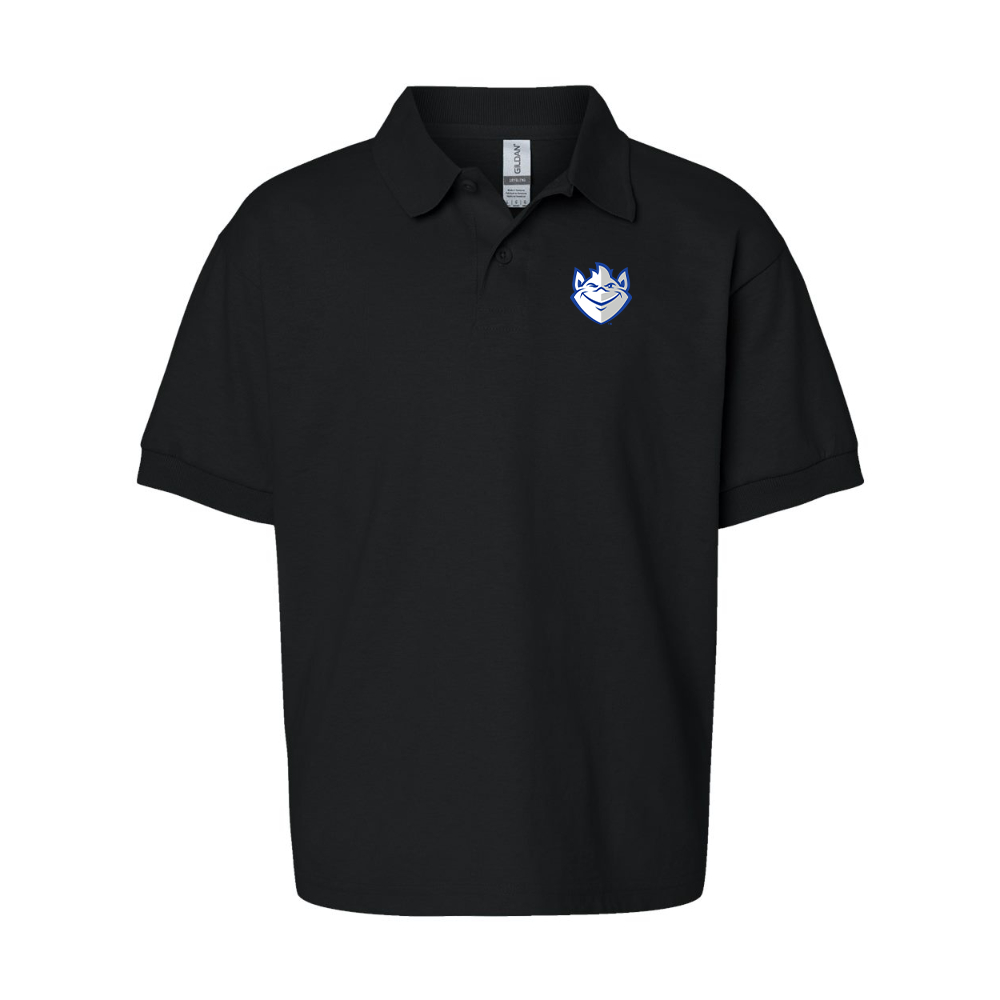 Youth Saint Louis Billikens Logo Gildan Dry Blend Jersey Polo
