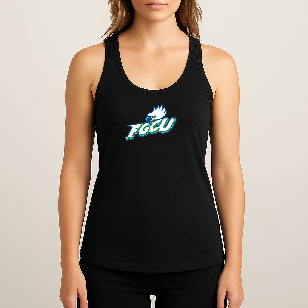 Women's Florida Gulf Coast Eagles Logo Next Level Ideal Racerback Tank
