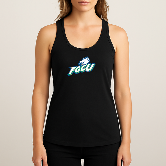 Women's Florida Gulf Coast Eagles Logo Next Level Ideal Racerback Tank