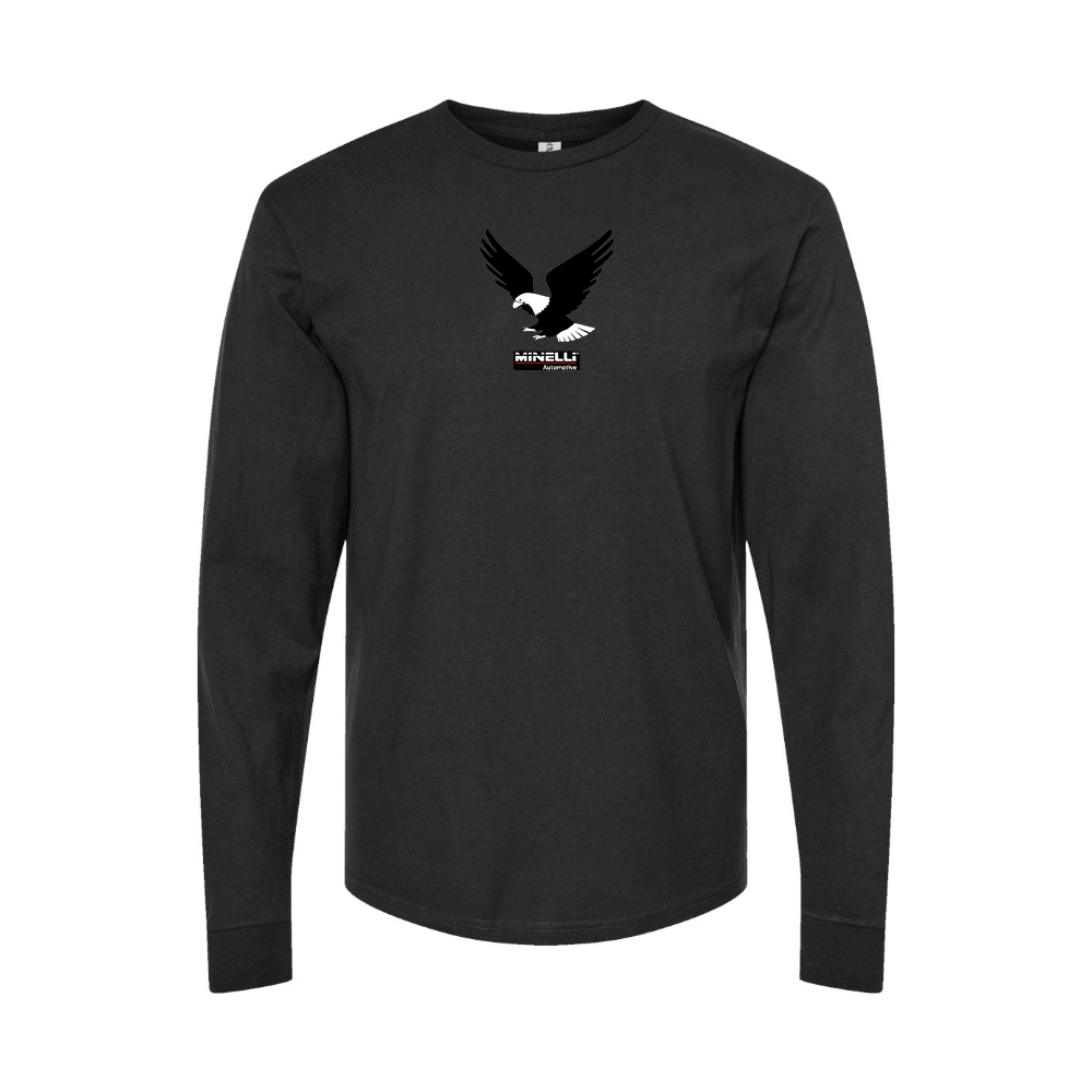 Youth Minelli Automotive Logo Cotton Long Sleeve T-Shirt