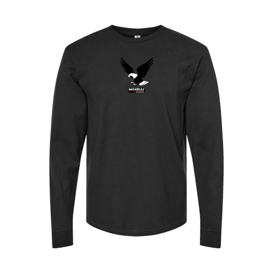 Youth Minelli Automotive Logo Cotton Long Sleeve T-Shirt
