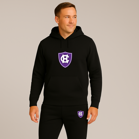 Men's Holy Cross Crusaders Logo Hoodie Joggers Set