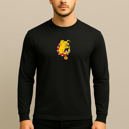 Men's Ferris State Bulldogs Logo Long Sleeve T-Shirt