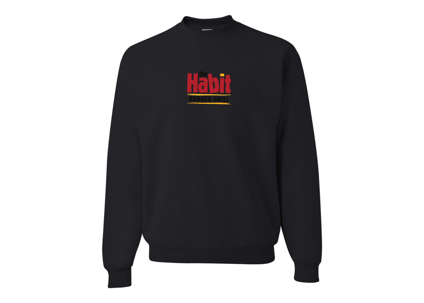 Men's The Habit Burger Grill JERZEES NuBlend Crewneck Sweatshirt