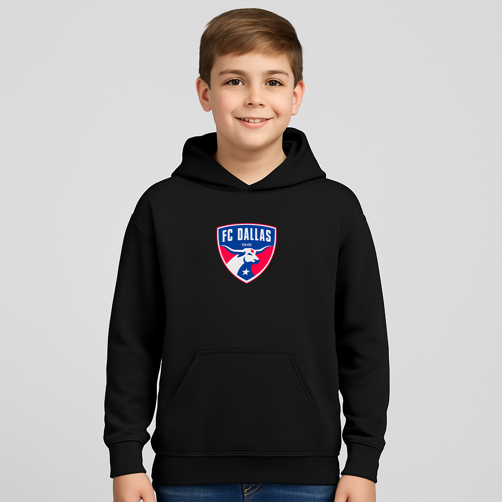 Youth FC Dallas Soccer Logo Pullover Hoodie