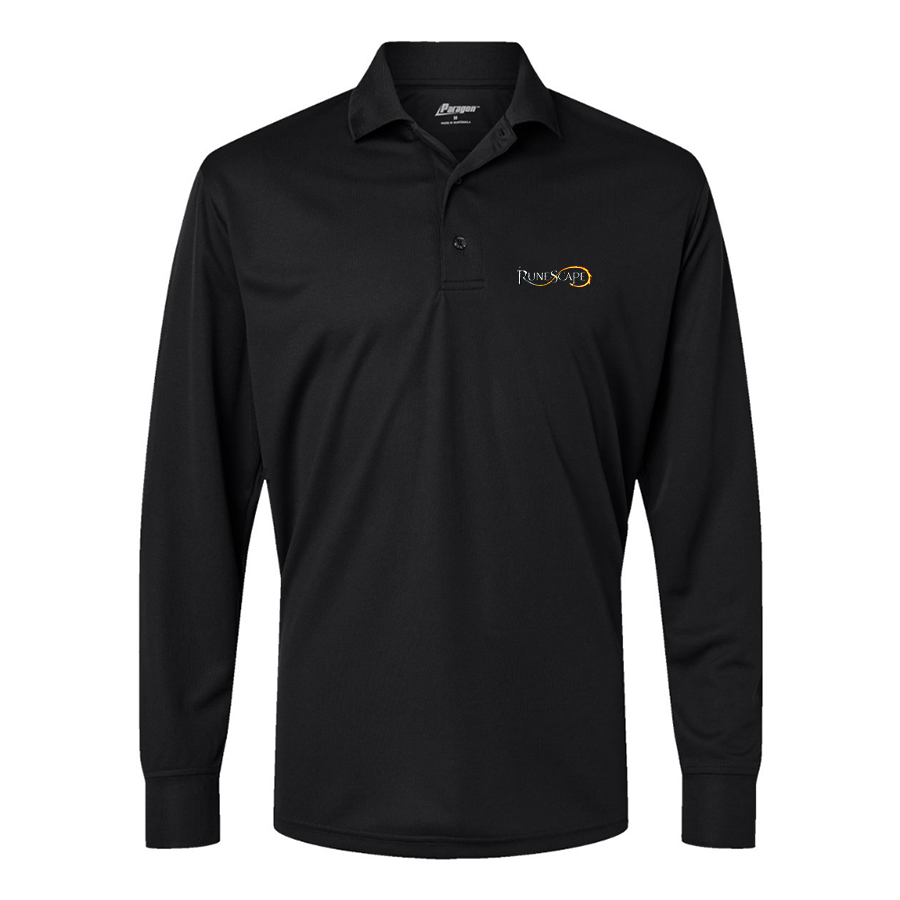 Men's Runescape Logo Paragon Prescott Long Sleeve Polo