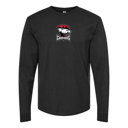 Youth Charlotte Checkers Logo Cotton Long Sleeve T-Shirt