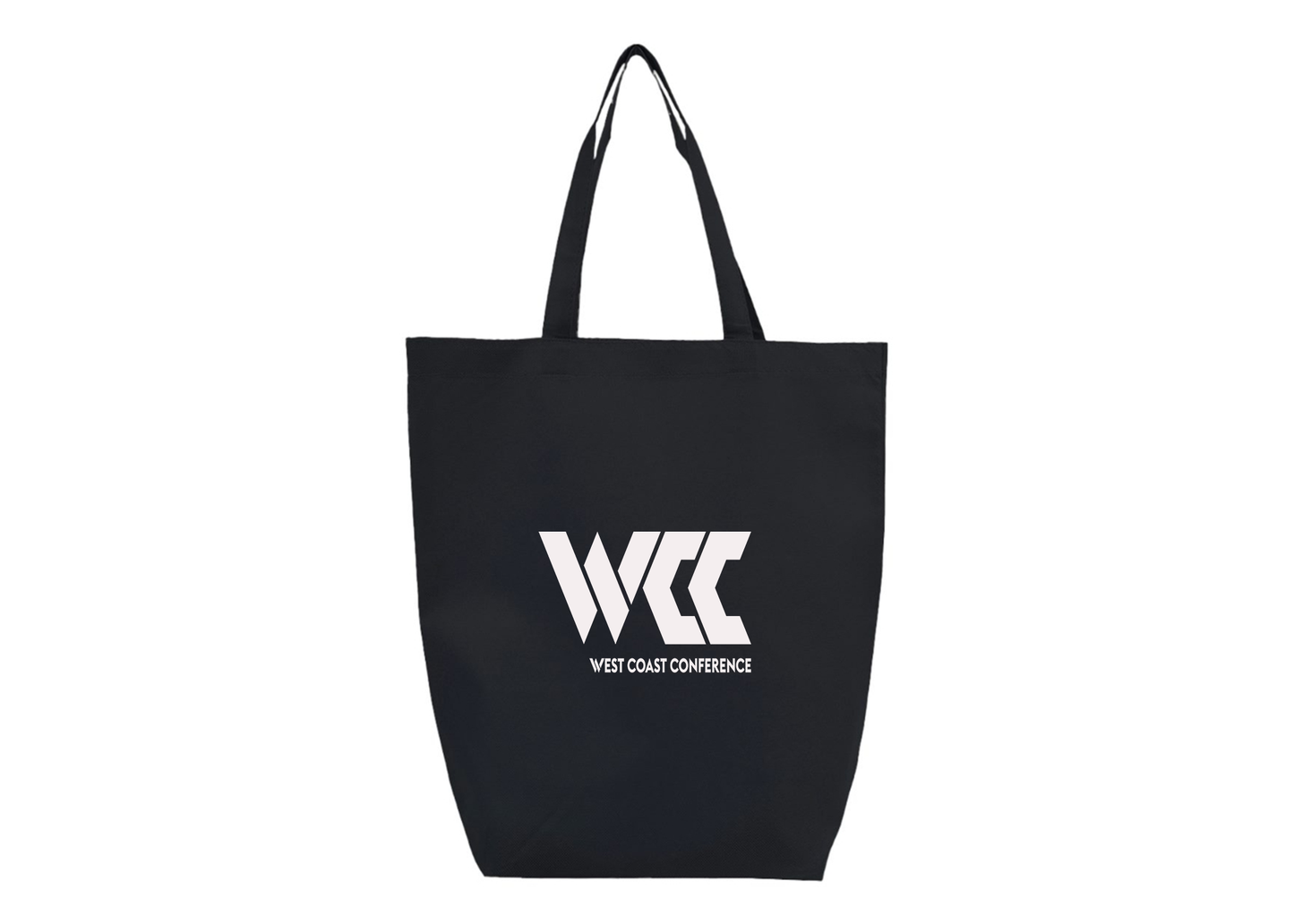 West Coast Conference Q-Tees Non-Woven Gusset Bottom Tote