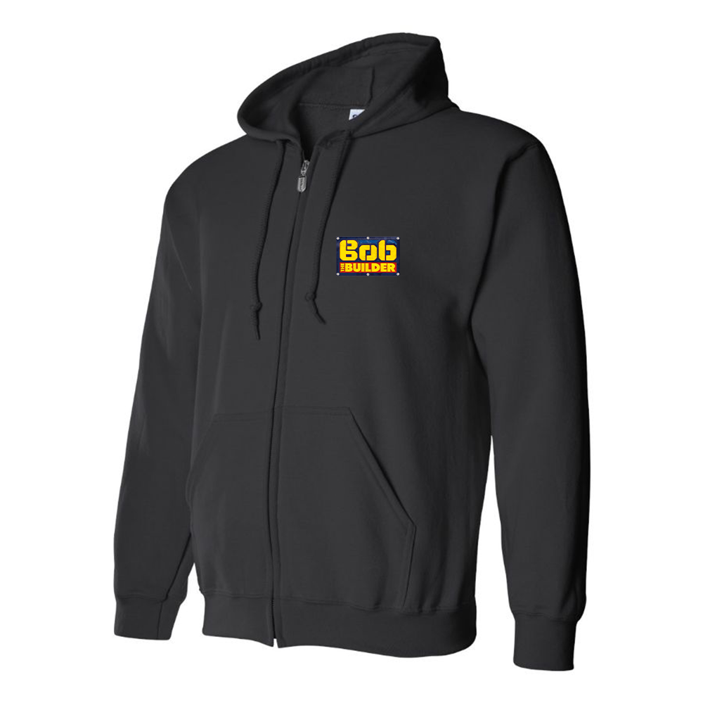 Men's Bob the Builder Logo Zipper Hoodie